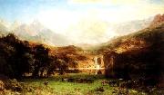 Albert Bierstadt The Rocky Mountains Norge oil painting reproduction